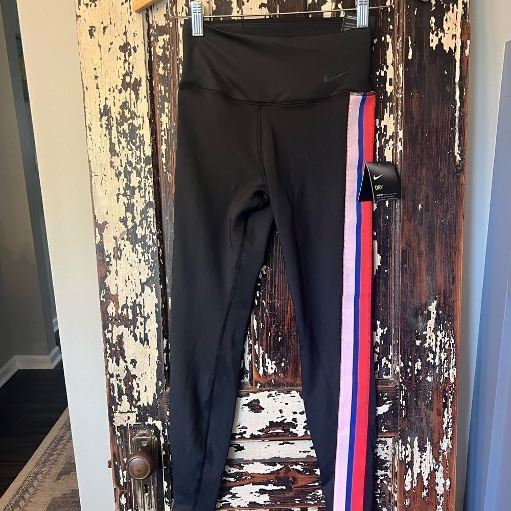 Nike Power victory Tight FIT Leggings with Vibrant Stripes. Women’s XS.